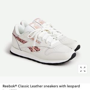 Reebok J crew classic leather leopard sneakers 7.5 7H